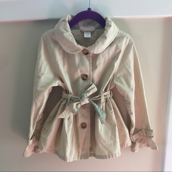 Janie and Jack Other - Janie & Jack Belted Twill Trench Coat 4T/5T